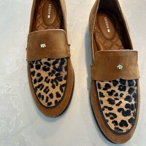 Birdies Brown Leopard Loafers